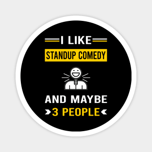 3 People Standup Comedy Stand-up Comedian Magnet